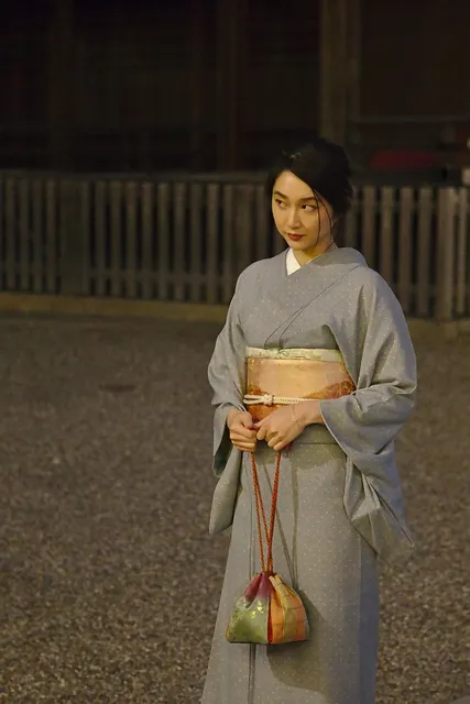 Shikoku Kimono Dress Baby Blue